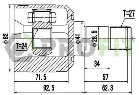 Шрус PROFIT 2810-2073 (фото 1)