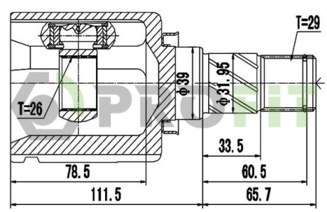 Шрус PROFIT 2810-2081