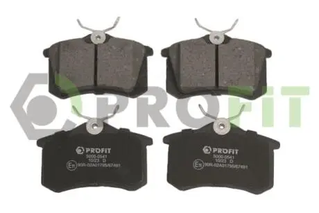 Колодки тормозные дисковые PROFIT 5000-0541
