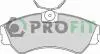 Колодки тормозные дисковые PROFIT 5000-0785 (701615151, 701698151, 701698151C) (фото 1)