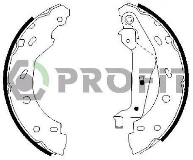 Тормозные колодки барабанные PROFIT 5001-0614 (фото 1)