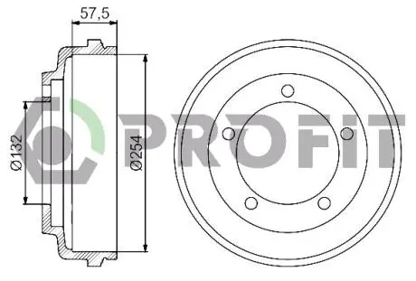 Тормозной барабан PROFIT 5020-0029