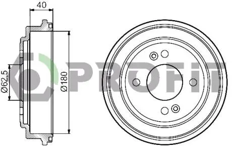 Тормозной барабан PROFIT 5020-0042