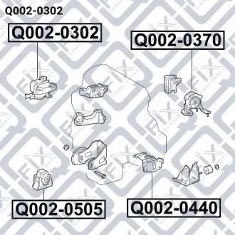 Подушка двигуна (гідравлічна) Q-FIX Q0020302