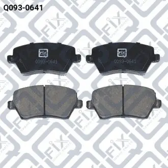 Тормозные колодки передние Q-FIX Q0930641
