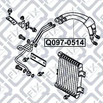 Шланги масляного радіатора Q-FIX Q0970514