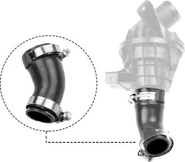 Патрубок інтеркулера Nemo/Bipper 1.4HDI 08- Rapro R15673