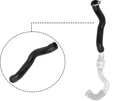 Патрубок интеркулера Duster/Logan 1.5dCi 07- Rapro R27130