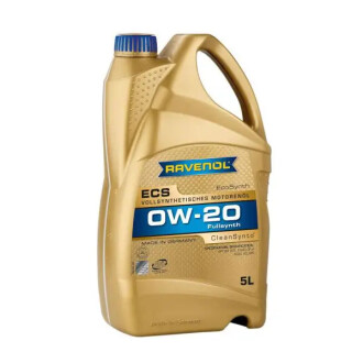 Масло моторное ECS 0W-20 (ПАО) 5L RAVENOL 1111102-005