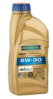Моторное масло HDX SAE 5W-30 (1L) RAVENOL 1111125-001 (фото 1)
