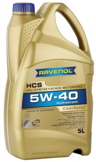 Моторное масло HCS 5W-40 (5L) RAVENOL 1112105-005 (фото 1)