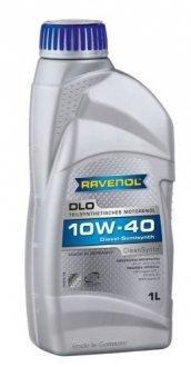 Масло моторное DLO 10W-40 (для дизельных двигателей) 1L RAVENOL 1112111-001 (фото 1)