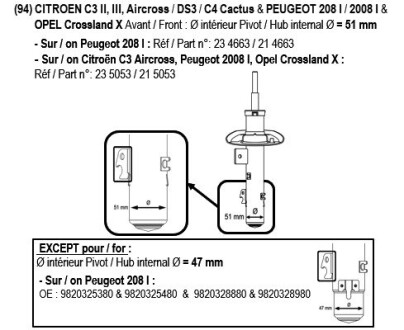 Амортизатор citroen c3 picasso 08> avd RECORD 104664