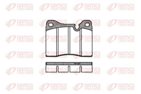 BMW Гальмівні колодки передн. 5 (E12) 520 i, ALFA ROMEO -86 REMSA 0011.20