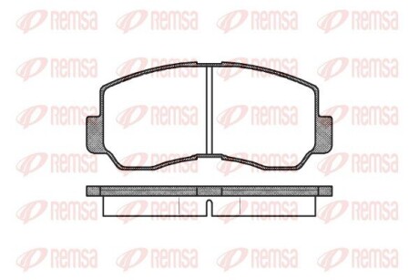 Колодки гальмівні дискові (комплект 4 шт) REMSA 0094.40