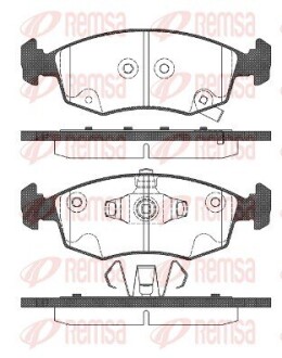 FIAT гальмівні колод. передн. Panda 12- REMSA 0172.72