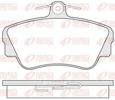 Колодки тормозные дисковые REMSA 0309.00