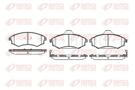 Гальмівні колодки REMSA 0318.05