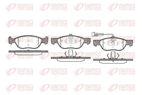 Колодки гальмівні дискові REMSA 0587.11