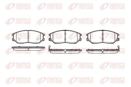 Колодки тормозные дисковые REMSA 1085.02