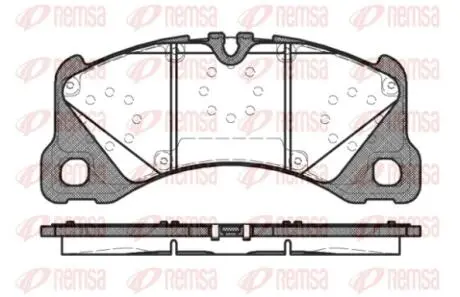 Колодки тормозные дисковые REMSA 1345.40
