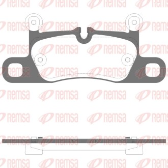 PORSCHE Колодки гальмівні задні TAYCAN 19- REMSA 1379.15