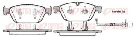 Колодки тормозные дисковые REMSA 1443.02