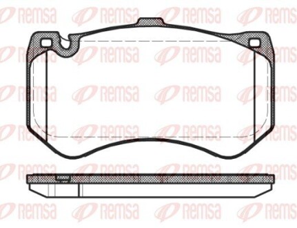 DB Гальм колодки передн. E-CLASS T-Model (S212) E 63 AMG (212.277) 09-11 REMSA 1455.00 (фото 1)