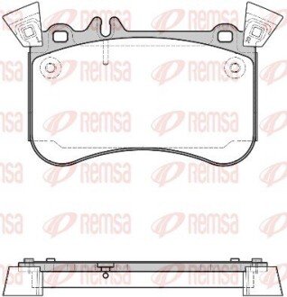 DB Гальм. колодки передн. A-CLASS (W176) A 45 AMG 4-matic (176.052) 13-18 REMSA 1465.10