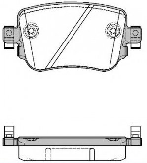 Колодки тормозные дисковые REMSA 1549.08 (фото 1)