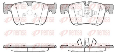 Колодки тормозные дисковые REMSA 1560.10