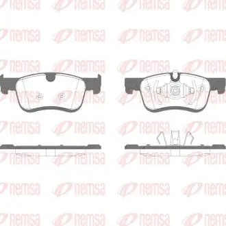Колодки гальмівні дискові (комплект 4 шт) REMSA 1580.10