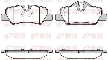 Колодки тормозные дисковые REMSA 1600.00