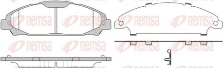 Колодки гальмівні REMSA 1620.00