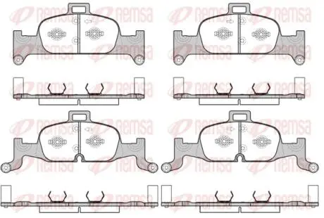 Колодки тормозные дисковые REMSA 1691.00