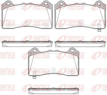 FORD Гальм. колодки передн. FOCUS III 2.3 RS AWD 15-17 REMSA 1736.02