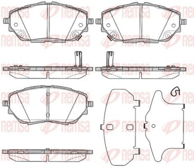 Тормозные колодки REMSA 1786.02