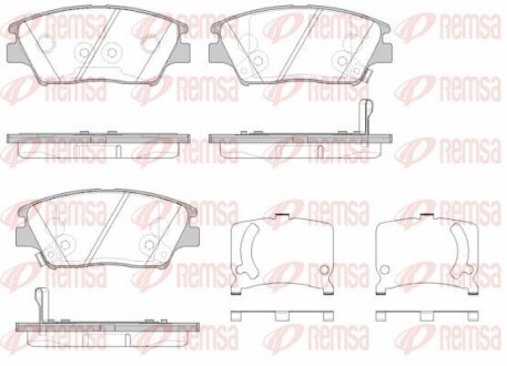 Тормозные колодки REMSA 1824.02