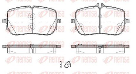 DB Гальм. колодки передн. A-CLASS (W177) A 220 (177.044) 18- REMSA 1835.00