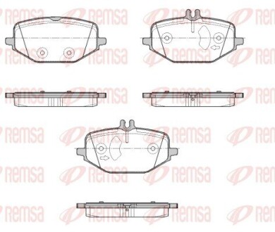 DB Гальмівні колодки задн. W463, V167, X167 REMSA 1855.00