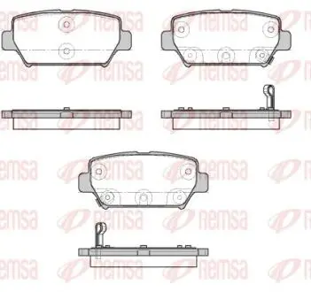 MITSUBISHI гальмівні колодки ECLIPSE CROSS 17- REMSA 1882.02