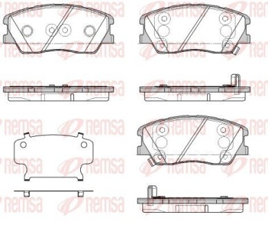 Тормозные колодки REMSA 1884.02