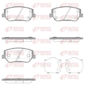 Гальмівні колодки REMSA 1910.02