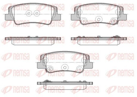 Тормозные колодки REMSA 1956.02 (фото 1)