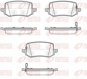 Тормозные колодки REMSA 1958.02