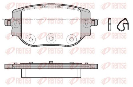 Тормозные колодки REMSA 1965.00