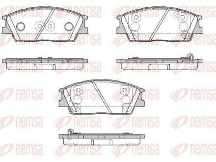 Гальмівні колодки REMSA 1967.02
