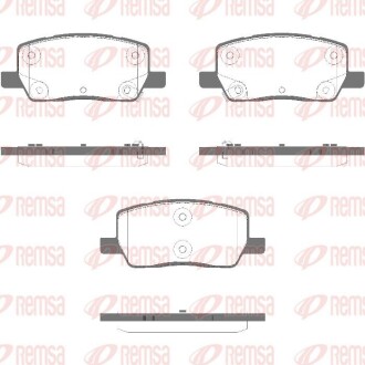 Тормозные колодки REMSA 1969.02