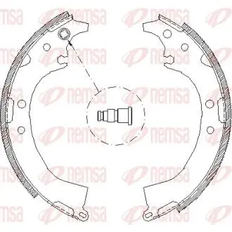 Тормозные колодки барабанные REMSA 4085.00