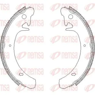 Тормозные колодки барабанные REMSA 4129.00